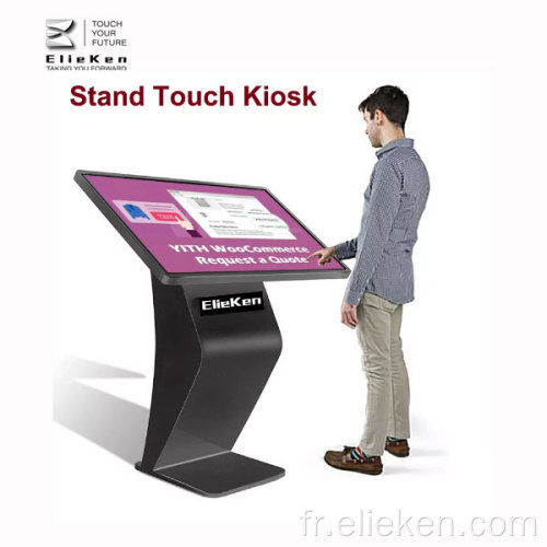 Kiosque à écran tactile interactif capacitif de 43 pouces